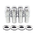 Picture of McGard Hex Lug Nut Long Shank - 1in- - Duplex 1-2-20 - 7-8 Hex - 2-425in- Length 8-Pack - Chrome