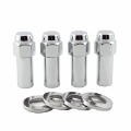 Picture of McGard Hex Lug Nut X-Long Shank M12X1-5 CTR Washer - 13-16 Hex - 2-27in- Length 4-Pack - Chrome
