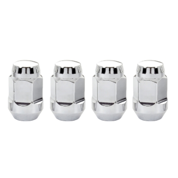 Picture of McGard Hex Lug Nut Cone Seat Bulge Style M12X1-5 - 3-4 Hex - 1-45in- Length 4-Pack - Chrome