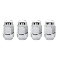 Picture of McGard Hex Lug Nut Cone Seat Bulge Style M12X1-25 - 3-4 Hex - 1-45in- Length 4-Pack - Chrome