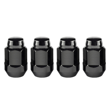 Picture of McGard Hex Lug Nut Cone Seat Bulge Style M12X1-5 - 3-4 Hex - 1-45in- Length 4-Pack - Black