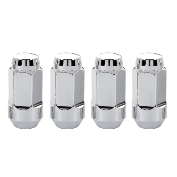 Picture of McGard Hex Lug Nut Cone Seat Bulge Style M14X1-5 - 22mm Hex - 1-945in- Length 4-Pack - Chrome