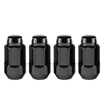 Picture of McGard Hex Lug Nut Cone Seat Bulge Style M14X1-5 - 22mm Hex - 1-945in- Length 4-Pack - Black