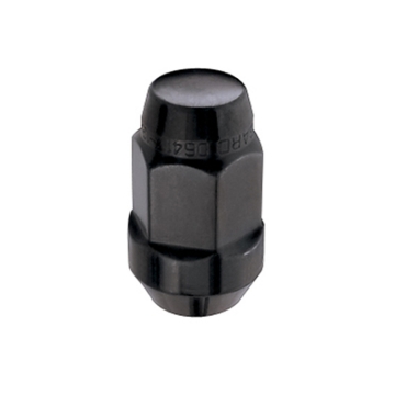 Picture of McGard Hex Lug Nut Cone Seat Bulge Style M14X1-5 - 22mm Hex - 1-945in- Length 4-Pack - Black