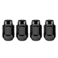 Picture of McGard Hex Lug Nut Cone Seat Bulge Style M14X1-5 - 22mm Hex - 1-635in- Length 4-Pack - Black