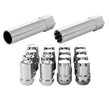 Picture of McGard SplineDrive Tuner 4 Lug Install Kit w-Locks & Tool Cone M12x1-5 - 13-16 Hex - Chrome CS