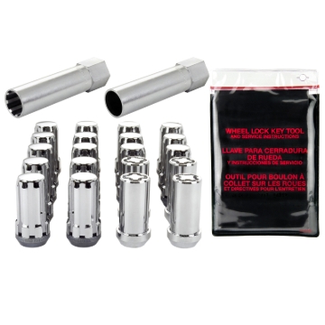 Picture of McGard SplineDrive Tuner 5 Lug Install Kit w-Locks & Tool Cone 1-2-20 - 13-16 Hex - Chrome