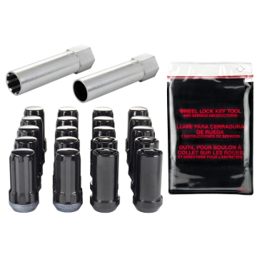 Picture of McGard SplineDrive Tuner 5 Lug Install Kit w-Locks & Tool Cone 1-2-20 - 13-16 Hex - 1-6in- L - Blk