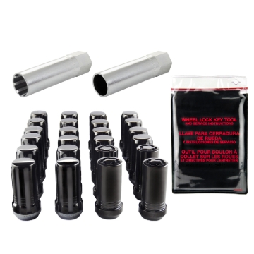 Picture of McGard SplineDrive Tuner 6 Lug Install Kit w-Locks & Tool Cone M14X1-5 - 1in- Hex - Blk