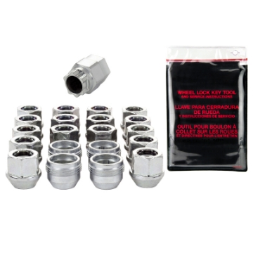 Picture of McGard 5 Lug Hex Install Kit w-Locks Under Hub Cap - Cone Seat Nut M12X1-5 - 3-4 Hex - -775in- L