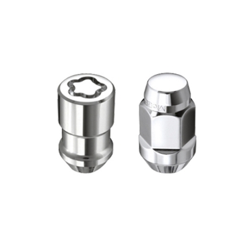Picture of McGard Jeep Wrangler Install Kit Cone - Bulge 1-2-20 - 3-4 Hex - 18 Lug Nuts - 5 Locks - Chrome