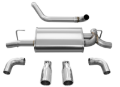 Picture of Corsa 2018-2025 Jeep Wrangler JL 2-5in Dual Rear Exit Polished Tips Sport Axle-Back Exhaust