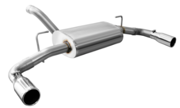 Picture of Corsa 2018-2025 Jeep Wrangler JL 2-5in Dual Rear Exit Polished Tips Sport Axle-Back Exhaust