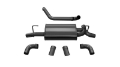 Picture of Corsa 2018-2025 Jeep Wrangler JL 2-5in Dual Rear Turn Down Exit Black Sport Axle-Back Exhaust