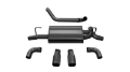 Picture of Corsa 2018-2025 Jeep Wrangler JL 2-5in Dual Rear Exit Black Tips Sport Axle-Back Exhaust