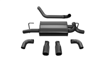 Picture of Corsa 2018-2025 Jeep Wrangler JL 2-5in Dual Rear Exit Black Tips Sport Axle-Back Exhaust
