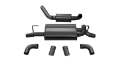 Picture of Corsa 2018-2025 Jeep Wrangler JL 2-5in Dual Rear Turn Down Exit Black Touring Axle-Back Exhaust
