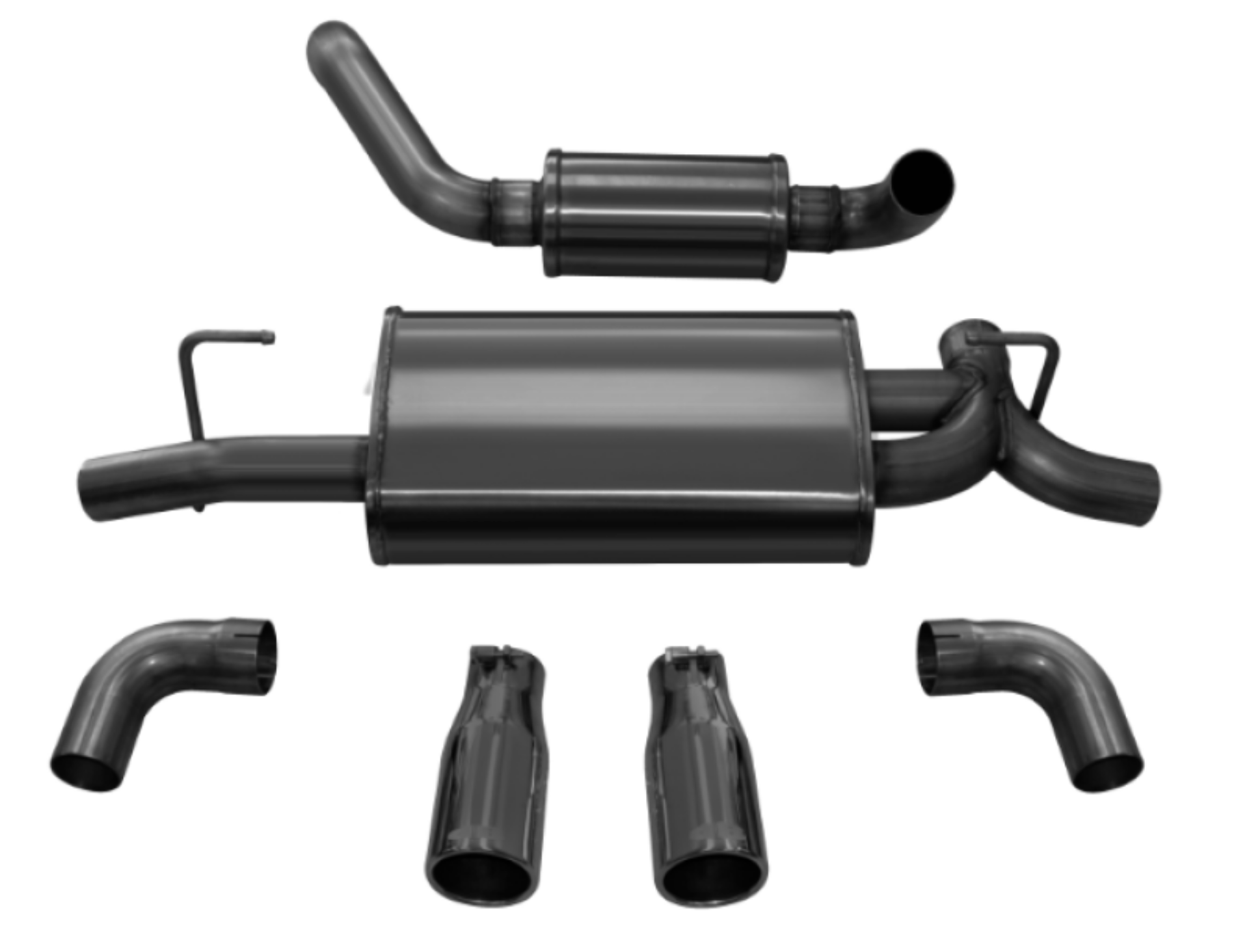 Parts Legion. Corsa 2018-2025 Jeep Wrangler JL 2-5in Dual Rear Exit ...