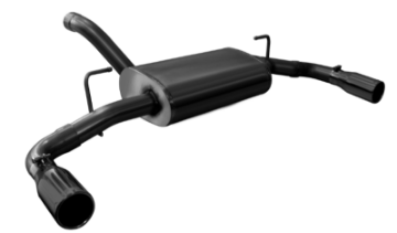 Picture of Corsa 2018-2025 Jeep Wrangler JL 2-5in Dual Rear Exit Black Tips Touring Axle-Back Exhaust