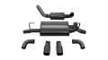 Picture of Corsa 2018-2025 Jeep Wrangler JL 2-5in Dual Rear Exit Black Tips Touring Axle-Back Exhaust