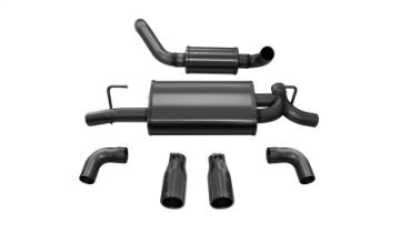 Picture of Corsa 2018-2025 Jeep Wrangler JL 2-5in Dual Rear Exit Black Tips Touring Axle-Back Exhaust