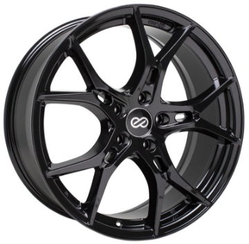 Picture of Enkei Vulcan 17x7-5 45mm Offset 5x114-3 Bolt 72-6mm Bore Gloss Black Wheel