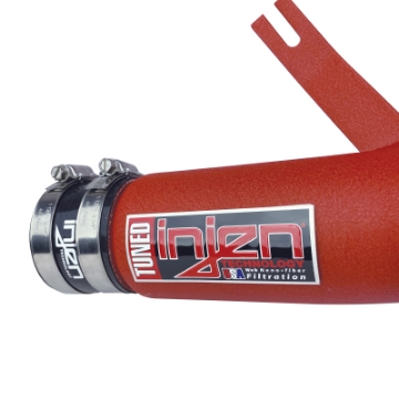 Picture of Injen 2016 Honda Civic 1-5L Turbo 4Cyl Wrinkle Red Cold Air Intake w-MR Tech does not fit Si trim