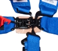 Picture of NRG SFI 16-1 5PT 3in- Padded Seat Belt Harness - Latch Link - Blue