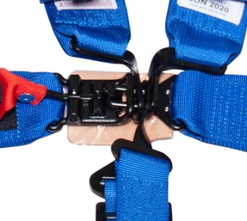 Picture of NRG SFI 16-1 5PT 3in- Padded Seat Belt Harness - Latch Link - Blue