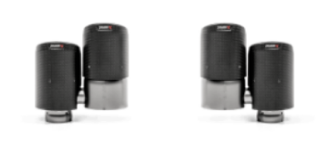 Picture of Akrapovic 17-18 Porsche Panamera Turbo Tail Pipe Set Carbon