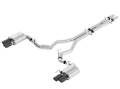 Picture of Borla 2018 Ford Mustang GT A-T - M-T 3in S-Type Catback Exhaust w-o Valves w- Black Chrome Tips