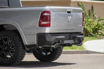 Picture of Addictive Desert Designs 2019 Ram 1500 Hammer Stealth Fighter Rear Bumper w- 6 Sensor Cutouts