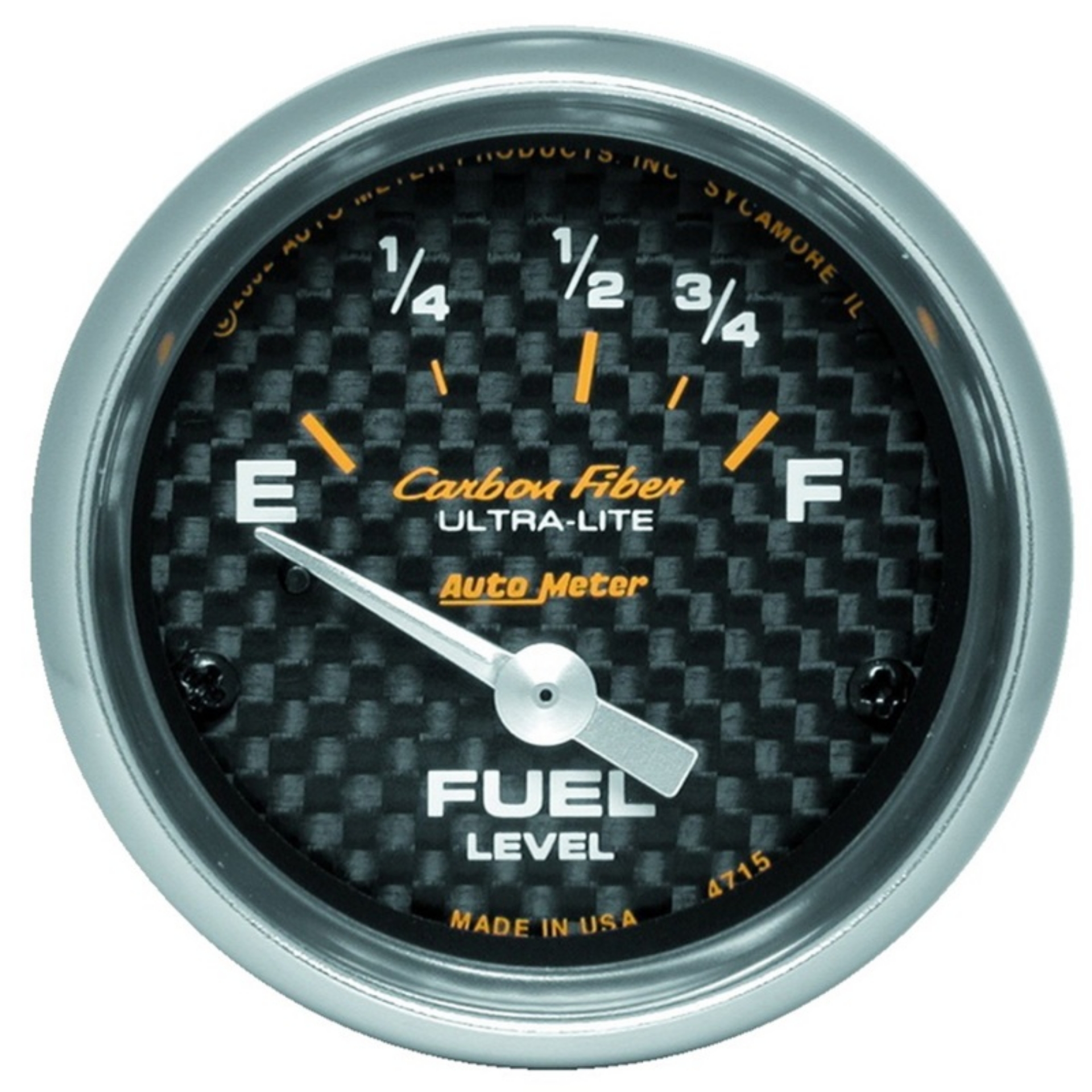 Picture of Autometer Carbon Fiber 52mm 73E-10F Electronic Fuel Level Gauge