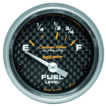 Picture of Autometer Carbon Fiber 52mm 73E-10F Electronic Fuel Level Gauge