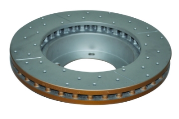 Picture of DBA 98-05 Lexus LX470 - 98+ Toyota LandRunner 100 Series Front Drilled & Slotted Street Series Rotor