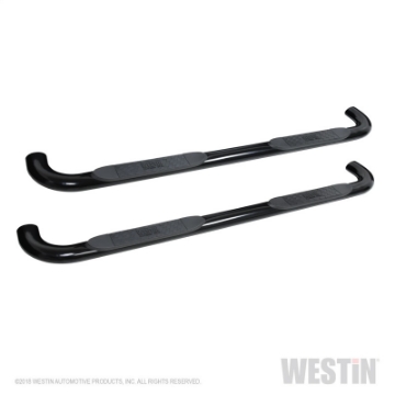 Picture of Westin 2019 Chevrolet Silverado-Sierra 1500 Crew Cab Platinum 4 Oval Nerf Step Bars - Black