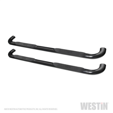 Picture of Westin 2019 Chevrolet Silverado-Sierra 1500 Crew Cab Platinum 4 Oval Nerf Step Bars - Black