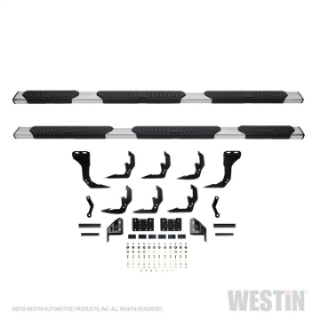Picture of Westin 2019 Chevrolet Silverado-Sierra 1500 Crew Cab 5-5ft R5 Modular Nerf Step Bars - SS