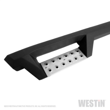 Picture of Westin 2019 Chevrolet Silverado-Sierra 1500 5-5ft Drop Wheel to Wheel Nerf Step Bars - Txt Black