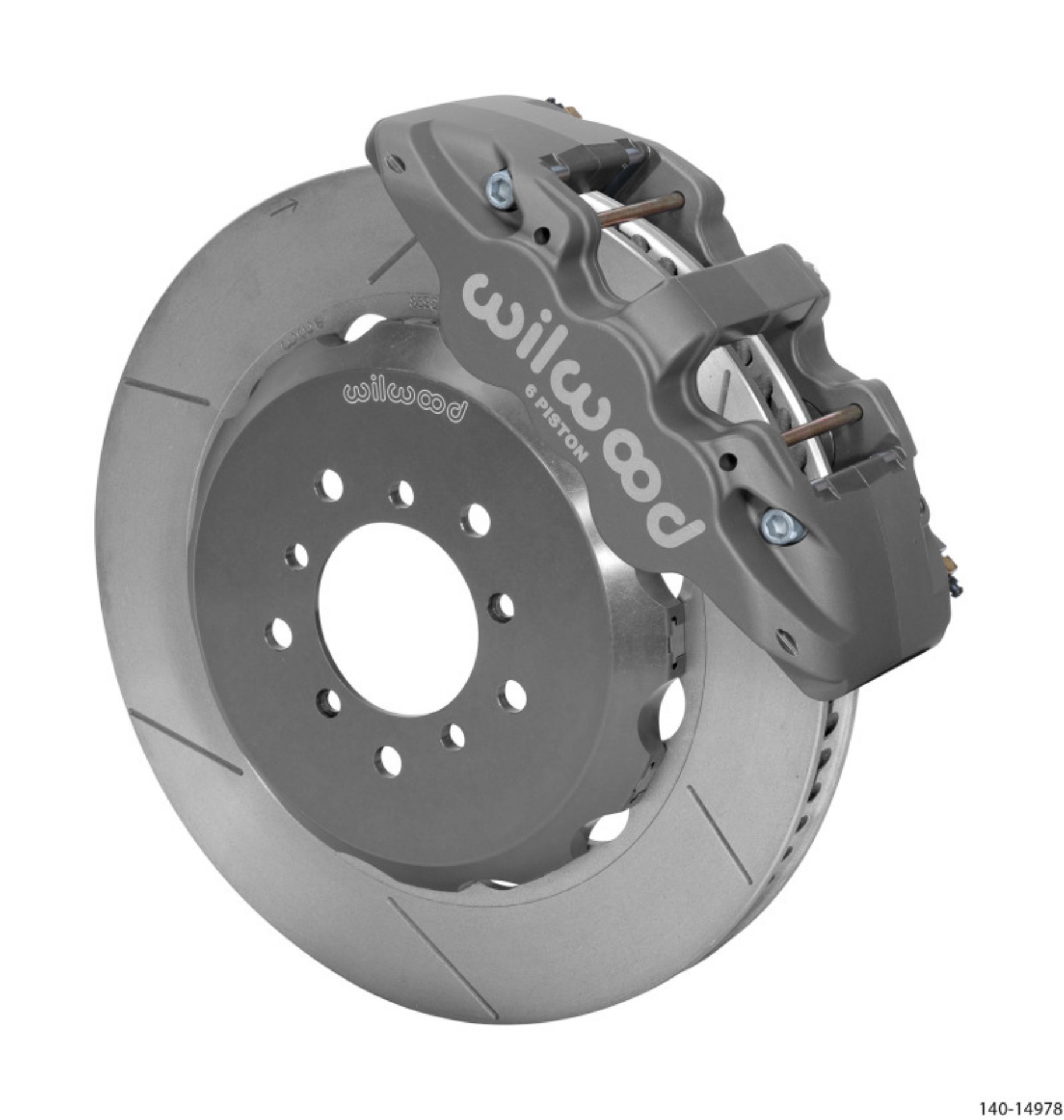 Picture of Wilwood AERO6R-ST Front 14-00in Road Race Kit - Gray Hard Anodize 00-06 BMW M3 E46