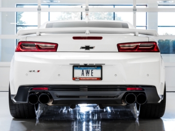 Picture of AWE Tuning 16-19 Chevrolet Camaro SS Axle-back Exhaust - Touring Edition Quad Diamond Black Tips