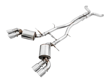 Picture of AWE Tuning 16-19 Chevy Camaro SS Res Cat-Back Exhaust -Touring Edition Quad Chrome Silver Tips