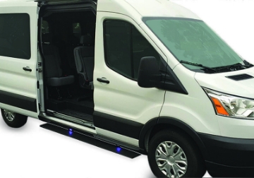 Picture of AMP Research 2007-2018 Mercedes-Benz 2-Sided Sprinter PowerStep Plug N Play - Black