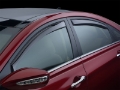 Picture of WeatherTech 99-03 Mazda Protege Front and Rear Side Window Deflectors - Dark Smoke