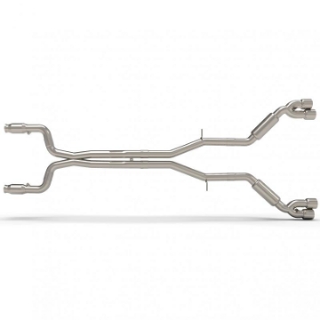 Picture of Kooks 16+ Chevy Camaro SS 6-2L 3in GREEN Cat Strt Screamer Exhaust w-Quad Tips Use w-Kooks Headers
