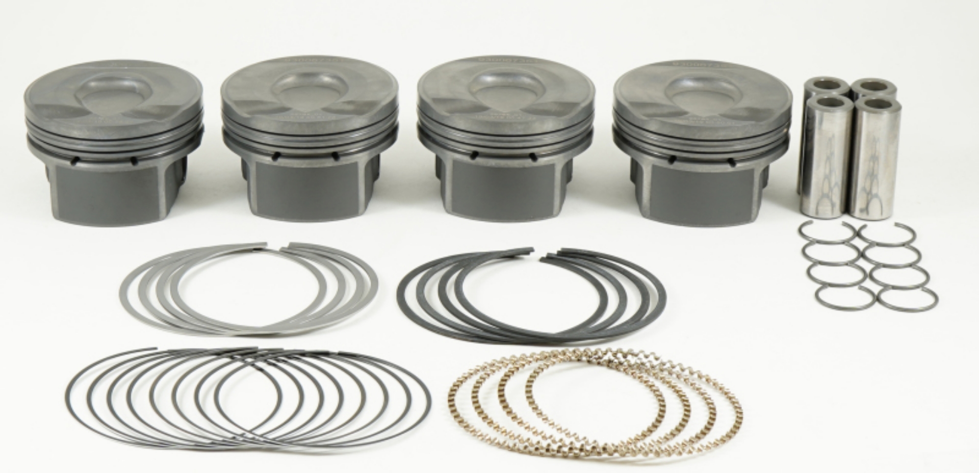 Picture of Mahle MS Piston Set 07+ Mini 77-50mm Bore 85-8mm Stroke 138-2mm Rod 20mm Pin 1cc 10-3 CR Set of 4