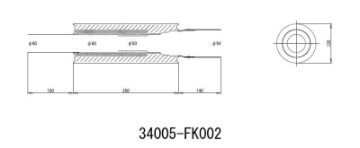 Picture of HKS Universal Stainless Hi Power 130mm Titanium Muffler