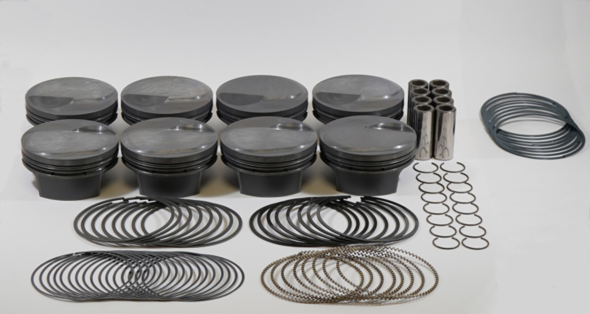 Picture of Mahle MS Piston Set BBC 565ci 4-600in Bore 4-25in Stroke 6-385in Rod -990 Pin 38cc 13-7 CR Set of 8
