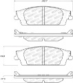 Picture of StopTech 15-17 Cadillac Escalade ESV Street Performance Rear Brake Pads
