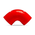 Picture of Mishimoto 2-5 Inch Red 90 Degree Coupler
